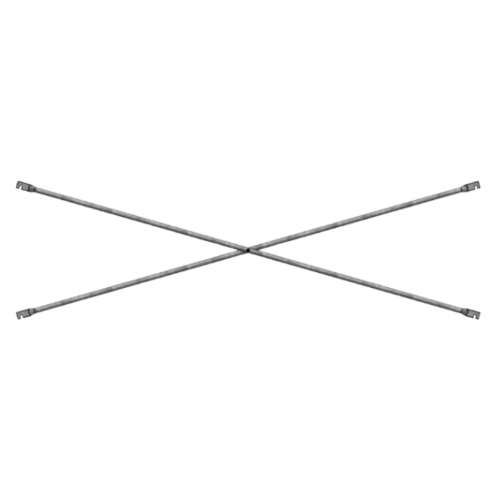 Picture of 10' Diagonal Cross Brace w/ 27.75" Lock Spacing - Notch End