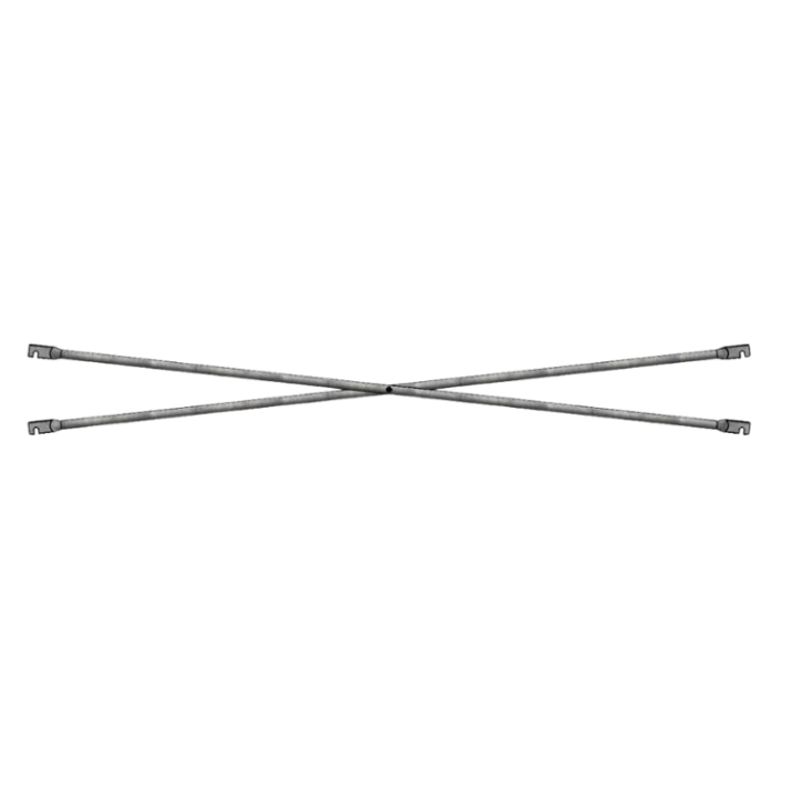 Picture of 7' Diagonal Cross Brace w/ 9 3/8" Lock Spacing - Notch End