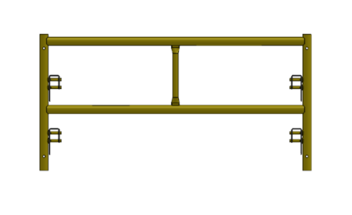Picture of Step Frame - 5'W x 2'H - #5 Tube - C-lock at 9.375" Spacing - 12" Rung Spacing