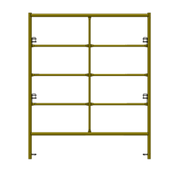 Picture of Double Step Frame - 5'W x 6'H - #6 Tube - C-lock at 27.75" Spacing - Random Rung Spacing