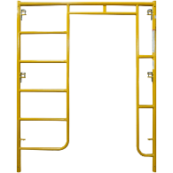Picture of Open Climbing Ladder Frame - 5'W x 6'6"H - #7 Tube - C-lock at 27.75" Spacing