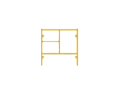 Picture of Step Frame - 4'W x 4'H - #7 Tube - C-lock at 27.75" Spacing - Random Rung Spacing