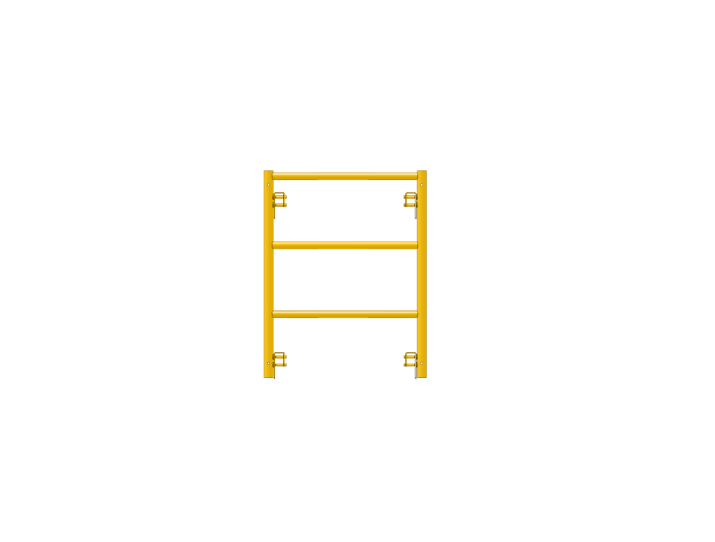 Picture of Ladder Frame - 28"W x 3'H - #6 Tube - C-lock at 27.75" Spacing - 12" Rung Spacing