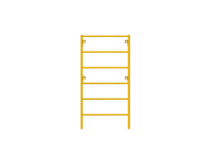 Picture of Ladder Frame - 3'W x 6'H - #6 Tube - C-lock at 27.75" Spacing - 12" Rung Spacing