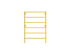 Picture of Ladder Frame - 4'W x 6'H - #7 Tube - C-lock at 27.75" Spacing - 12" Rung Spacing