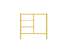 Picture of Step Frame - 5'W x 5'H - #5 Tube - F-lock at 27.75" Spacing - Random Rung Spacing
