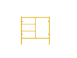 Picture of Step Frame - 5'W x 5'H - #6 Tube - J-lock at 27.75" Spacing - Random Rung Spacing