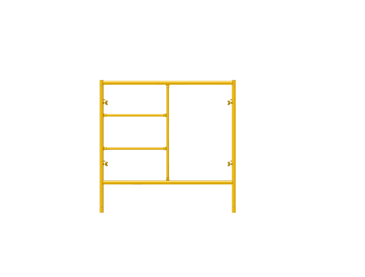 Picture of Step Frame - 5'W x 5'H - #7 Tube - J-lock at 27.75" Spacing - Random Rung Spacing