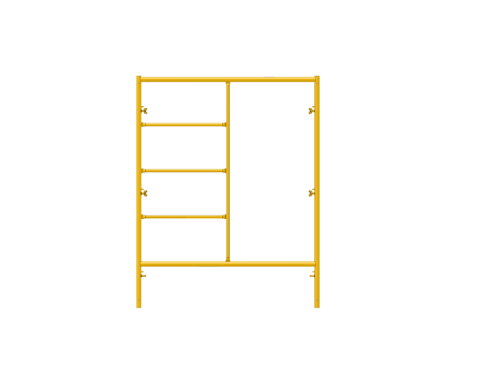 Picture of Step Frame - 5'W x 6'6"H - #5 Tube - J-lock at 27.75" Spacing - Random Rung Spacing