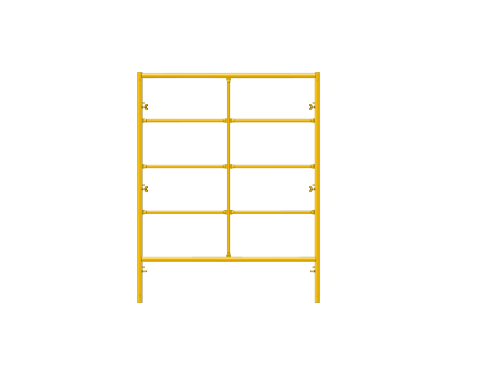 Picture of Double Step Frame - 5'W x 6'6"H - #6 Tube - J-lock at 27.75" Spacing - Random Rung Spacing