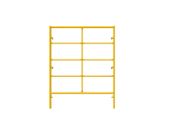Picture of Double Step Frame - 5'W x 6'6"H - #5 Tube - J-lock at 27.75" Spacing - Random Rung Spacing