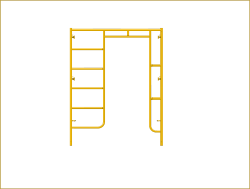Picture of Open Climbing Ladder Frame - 5'W x 6'6"H - #5 Tube - J-lock at 27.75" Spacing