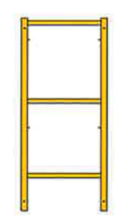 Picture of Shoring Frame - 2'W x 4'H - #8 Tube - T-lock at 27.75" Spacing