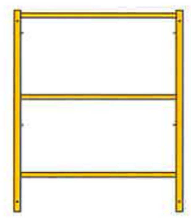 Picture of Shoring Frame - 4'W x 6'H - #8 Tube - T-lock at 27.75" Spacing