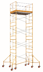 Picture of Rolling Tower Package - 7'W x 20'H - #6 Tube w/ Adjustable Gooser