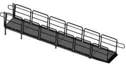 Picture of Kit-AS2100 ADA Hand Rails - 24in Tall Ramp