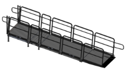 Picture of KIT-AS2100 ADA Hand Rails-18" High Ramp