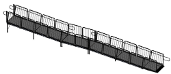 Picture of Kit-AS2100 ADA Hand Rails - 36in Tall Ramp