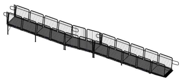 Picture of Kit-AS2100 ADA Hand Rails - 36in Tall Ramp