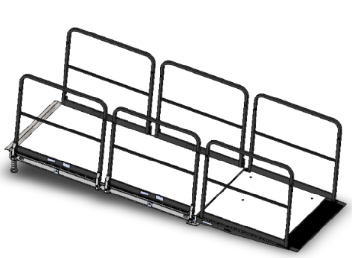 Picture of KIT-AS2100 Ramp-12" High without Hand Rails-Horizontal Guard Rails