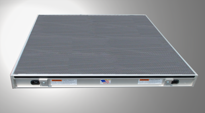 Picture of Plywood Quad-Ripple - 48in x 48in- Gray