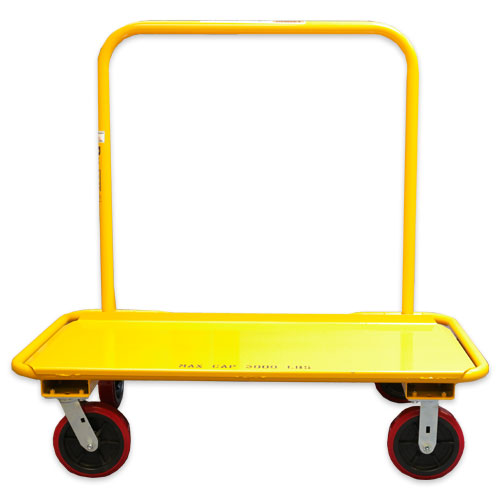 yellow drywall cart