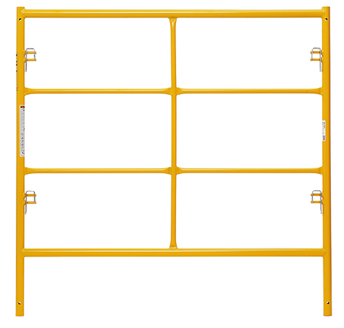 yellow double step scaffold frame