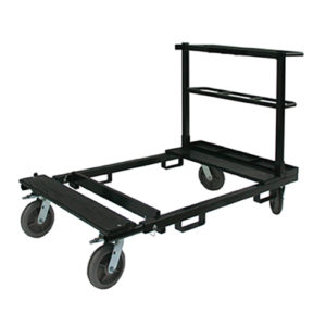 black steel AS2100 stage storage cart for decks and legs