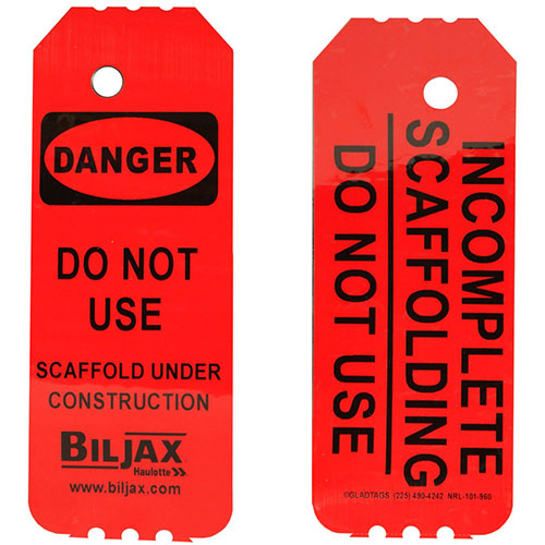 Danger Do Not Use Sign for Scaffold Construction Project