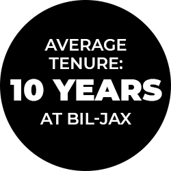 Average tenure: 10 years at Bil-Jax logo